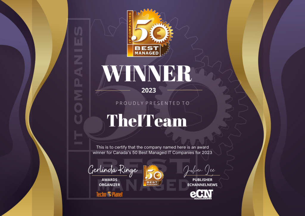 The ITeam has been recognized as a Top 50 Best Managed IT companies for 2023
