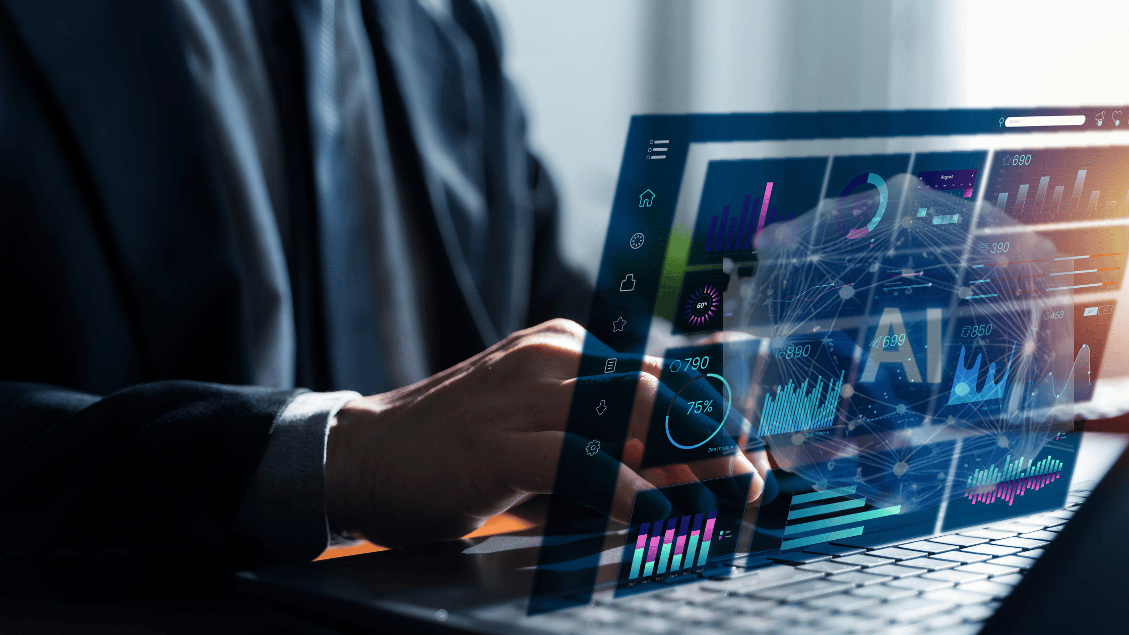 AI Readiness AI readiness - business person reviewing AI in their business